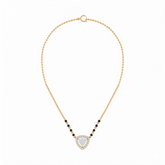 Gold & Diamond Heart Mangalsutra For Women KRC50139