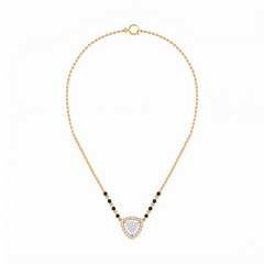 Gold & Diamond Heart Mangalsutra For Women KRC50139