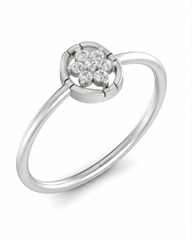 18K Gold & Diamond Dailywear Ring For Women KRB10126-A