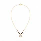 18K Gold & Diamond Heart Mangalsutra For Women KRE90088