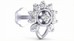 18K Gold & Diamond Stud Nose Pin KRA50290