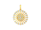 18K Gold & Diamond Floral Pendant Set KRK40183P