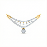 18K Gold & Diamond Dailywear Mangalsutra For Women KRB90054