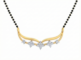 18K Gold & Diamond Beaded Mangalsutra For Women KSK183