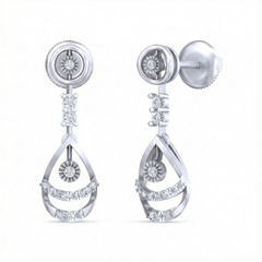 14K Gold & Diamond Women Dangler Earring KRB44086E