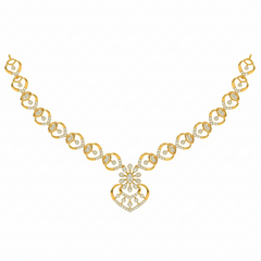 14K Gold & Diamond Dailywear Necklace Set KRH44042N