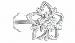 18K Gold & Diamond Stud Nose Pin KRA50255