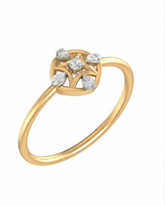 18K Gold & Diamond Dailywear Ring For Women KRB10156-A