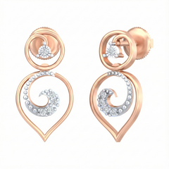 14K Gold & Diamond Women Dangler Earring KRB44060E-A