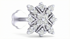 18K Gold & Diamond Stud Nose Pin KRA50283