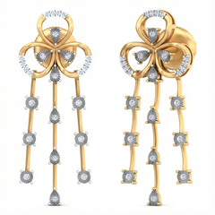 14K Gold & Diamond Women Engagement Earring KRB44122E