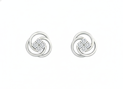 18K Gold & Diamond Women Stud Earring KRK30043