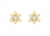 18K Gold & Diamond Women Stud Earring KRK40201E
