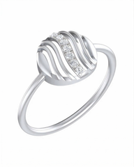 18K Gold & Diamond Dailywear Ring For Women KRB10136-A