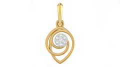 18K Gold & Diamond Dailywear Pendant Set KRA40164P