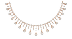 14K Gold & Diamond Choker Necklace Set KRB44088N-A