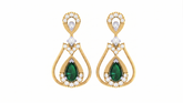 Gold & Diamond Women Gemstone Earring KRC60124E