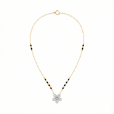 18K Gold & Diamond Beaded Mangalsutra For Women KRE90103