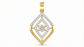 18K Gold & Diamond Floral PENDANT SET KRA40014P