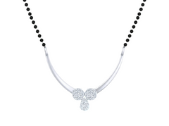 Gold & Diamond Beaded Mangalsutra For Women KRB50024