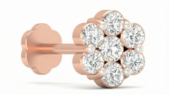 18K Gold & Diamond Stud Nose Pin KRA50027