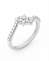 18K Gold & Diamond Engagement Ring For Women KRC10456
