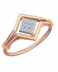 18K Gold & Diamond Ring For Women KRB10165