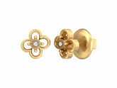 Gold & Diamond Women Stud Earring KRC30144