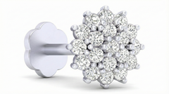 18K Gold & Diamond Stud Nose Pin KRA50141A