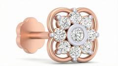 18K Gold & Diamond Stud Nose Pin KRA50110