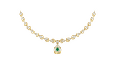 14K Gold & Diamond Gemstone Necklace Set KRB44119NR-A