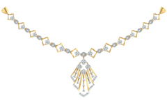 14K Gold & Diamond Dailywear Necklace Set KRB44103N