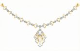 14K Gold & Diamond Dailywear Necklace Set KRB44103N