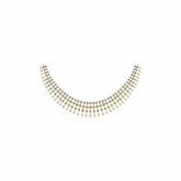 18K Gold & Diamond Choker Necklace Set KNCK-1170