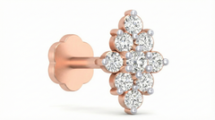 18K Gold & Diamond Stud Nose Pin KRA50183