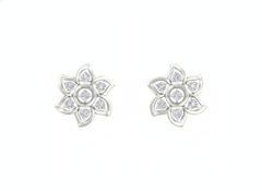 18K Gold & Diamond Women Stud Earring KRK30039