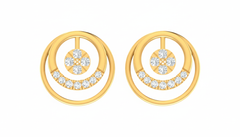 18K Gold & Diamond Women Stud Earring KRA40161E