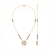 18K Gold & Diamond Beaded Mangalsutra For Women KRE90116