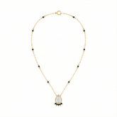 18K Gold & Diamond Beaded Mangalsutra For Women KRE90093