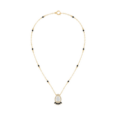 Gold & Diamond Beaded Mangalsutra For Women KRC50134