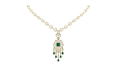 14K Gold & Diamond Dailywear Necklace Set KRI44021NR