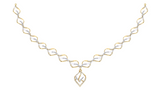 14K Gold & Diamond Lightweight Necklace Set KRI44027N