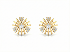 18K Gold & Diamond Women Stud Earring KRK40198E
