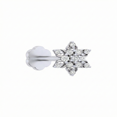18K Gold & Diamond Stud Nose Pin NP-084