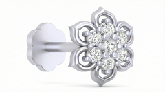 18K Gold & Diamond Stud Nose Pin KRA50250