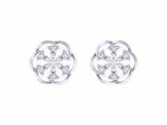 White Gold Diamond Earring | under 40k