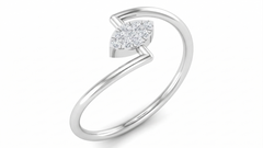 18K Gold & Diamond Dailywear Ring For Women KRA10585