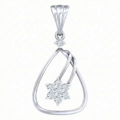 18K Gold & Diamond Floral Pendant Set KRB40049P