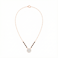 18K Gold & Diamond Beaded Mangalsutra For Women KRE90082