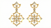 14K Gold & Diamond Women Earring KRB44096E-A